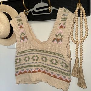 Anthropologie sweater vest size medium